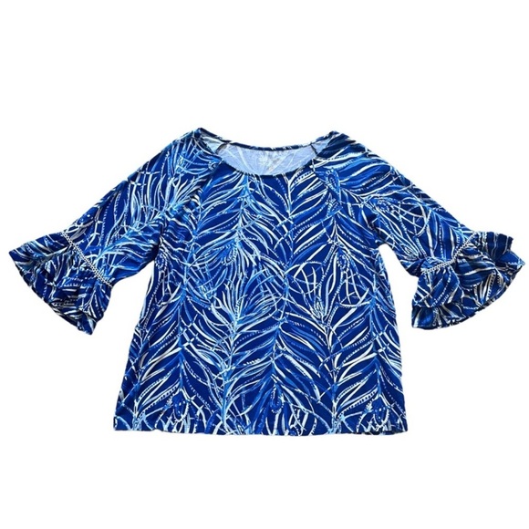 Lilly Pulitzer small Blue Patterned laddie Women's Top - Picture 5 of 6